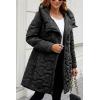 imageBellivera Womens Diamond Quilted Lightweight Puffer Jacket Spring and Winter Padded Coat with HoodBlack Bubble