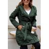 imageBellivera Womens Diamond Quilted Lightweight Puffer Jacket Spring and Winter Padded Coat with HoodGreen