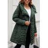 imageBellivera Womens Diamond Quilted Lightweight Puffer Jacket Spring and Winter Padded Coat with HoodGreen