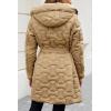 imageBellivera Womens Diamond Quilted Lightweight Puffer Jacket Spring and Winter Padded Coat with HoodYellow Bubble