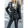 imageBellivera Womens Lightweight Puffer Jacket Winter Coats for Women Warm Quilted Bubble Padded Hood Coat with Faux Fur CollarBlack