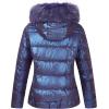 imageBellivera Womens Lightweight Puffer Jacket Winter Coats for Women Warm Quilted Bubble Padded Hood Coat with Faux Fur CollarPurple