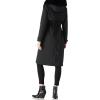 imageBellivera Womens Puffer Jacket Lightweight Quilted Hooded Long Down Alternative Coat with BeltBlack Fur