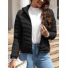 imageBellivera Womens Quilted Lightweight Jacket Puffer Coat Women Bubble for Spring and WinterBlack Hooded Coat