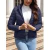 imageBellivera Womens Quilted Lightweight Jacket Puffer Coat Women Bubble for Spring and WinterBlue Hooded Coat
