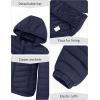 imageBellivera Womens Quilted Lightweight Jacket Puffer Coat Women Bubble for Spring and WinterBlue Hooded Coat