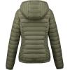 imageBellivera Womens Quilted Lightweight Jacket Puffer Coat Women Bubble for Spring and WinterGreen Short Coat