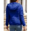imageBellivera Womens Quilted Lightweight Jacket Puffer Coat Women Bubble for Spring and WinterLight Blue Hooded Coat