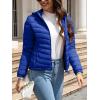 imageBellivera Womens Quilted Lightweight Jacket Puffer Coat Women Bubble for Spring and WinterLight Blue Hooded Coat