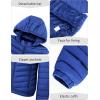 imageBellivera Womens Quilted Lightweight Jacket Puffer Coat Women Bubble for Spring and WinterLight Blue Hooded Coat