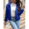 imageBellivera Womens Quilted Lightweight Jacket Puffer Coat Women Bubble for Spring and WinterLight Blue Hooded Coat