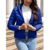 imageBellivera Womens Quilted Lightweight Jacket Puffer Coat Women Bubble for Spring and WinterLight Blue Hooded Coat