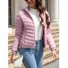 imageBellivera Womens Quilted Lightweight Jacket Puffer Coat Women Bubble for Spring and WinterLight Pink Hooded Coat
