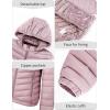 imageBellivera Womens Quilted Lightweight Jacket Puffer Coat Women Bubble for Spring and WinterLight Pink Hooded Coat