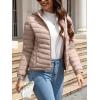 imageBellivera Womens Quilted Lightweight Jacket Puffer Coat Women Bubble for Spring and WinterPink Hooded Coat