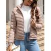 imageBellivera Womens Quilted Lightweight Jacket Puffer Coat Women Bubble for Spring and WinterPink Hooded Coat