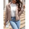 imageBellivera Womens Quilted Lightweight Jacket Puffer Coat Women Bubble for Spring and WinterPink Hooded Coat