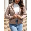 imageBellivera Womens Quilted Lightweight Jacket Puffer Coat Women Bubble for Spring and WinterPink Hooded Coat