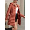 imageBellivera Womens Quilted Lightweight Puffer Jacket Winter Coats for Women Long Padded Bubble Coat7148a Orange