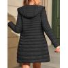 imageBellivera Womens Quilted Lightweight Puffer Jacket Winter Coats for Women Long Padded Bubble CoatBlack With Hood