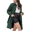 imageBellivera Women Long Heavy Puffer Coat Diamond Quilted Thermal Thicken Winter Parka Windproof Jacket with HoodGreen Belt