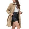 imageBellivera Women Long Heavy Puffer Coat Diamond Quilted Thermal Thicken Winter Parka Windproof Jacket with HoodYellow Belt