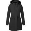 imageBellivera Women Puffer Jacket Reversible Spring and Winter Fashion Warm Quilted Long Hooded Padded Bubble CoatBlack Parka