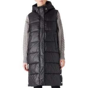 imageBellivera Women Long Heavy Puffer Coat Diamond Quilted Thermal Thicken Winter Parka Windproof Jacket with HoodBlack Vest