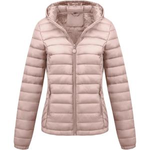 imageBellivera Womens Quilted Lightweight Jacket Puffer Coat Women Bubble for Spring and WinterPink Short Coat