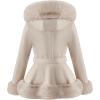 imageBellivera Womens Trench Coat Faux Suede Jacket Winter Hooded Overcoat with Belt