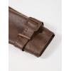 imageBellivera Women Trench Coat Long Loose Jacket Faux PU Leather Oversize Classic Lapel Overcoat with BeltGlossy Brown