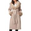 imageBellivera Womens Faux Suede Leather Jackets Outwear Fleece Lined Coat LeatherBeige