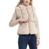 imageBellivera Women Faux Fur Leather Jacket Short Belted Spring Winter Fashion Warm Motorcycle Biker Coat Furry Hooded Outwear 516 Beige XL