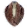 imageBellivera Women Faux Fur Collar Neck Warm Fashion Retro Scarf Wrap for Winter Pink R16