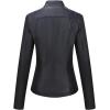 imageBellivera Faux Leather Jackets for Women Motorcycle Stretchy Coat 55 Black S