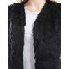 imageBellivera Women Faux Fur Vest Fall Clothes Winter Trendy Warm Sherpa Fleece Sleeveless Outwear 393 Black L