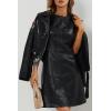 imageBellivera Women Faux Leather Jacket Studded Rivet Floral Moto Biker CoatBlack Embroidered Jacket
