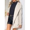 imageBellivera Women Wool Jacket Blend Winter Mid Long Trench Coat Warm Pea OvercoatBeige Apricot With Collar Coat