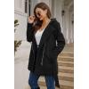imageBellivera Women Wool Jacket Blend Winter Mid Long Trench Coat Warm Pea OvercoatBlack Coat