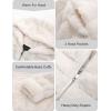 imageBellivera Womens Faux Fur Coat Shearling Fluffy Fuzzy Shaggy Hood SherpaLined Fleece JacketBeige