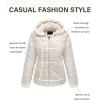 imageBellivera Womens Faux Fur Coat Shearling Fluffy Fuzzy Shaggy Hood SherpaLined Fleece JacketBeige
