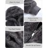 imageBellivera Womens Faux Fur Coat Shearling Fluffy Fuzzy Shaggy Hood SherpaLined Fleece JacketGrey Coat