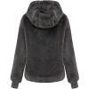 imageBellivera Womens Faux Fur Coat Shearling Fluffy Fuzzy Shaggy Hood SherpaLined Fleece JacketGrey Coat