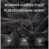 imageBellivera Womens Faux Fur Coat Shearling Fluffy Fuzzy Shaggy Hood SherpaLined Fleece JacketGrey Coat