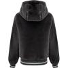 imageBellivera Womens Faux Fur Coat Shearling Fluffy Fuzzy Shaggy Hood SherpaLined Fleece JacketGrey Tops