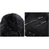imageBellivera Womens Faux Suede Short Jacket Moto Jacket with Detachable Faux Fur Collar Black XSmall