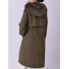 imageBellivera Womens Plus Size Parka Jacket Long Winter Warm Hooded Zipper CoatArmygreen