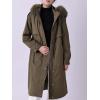 imageBellivera Womens Plus Size Parka Jacket Long Winter Warm Hooded Zipper CoatArmygreen