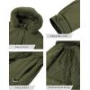 imageBellivera Womens Plus Size Parka Jacket Long Winter Warm Hooded Zipper CoatArmygreen Parka