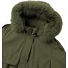 imageBellivera Womens Plus Size Parka Jacket Long Winter Warm Hooded Zipper CoatArmygreen Parka